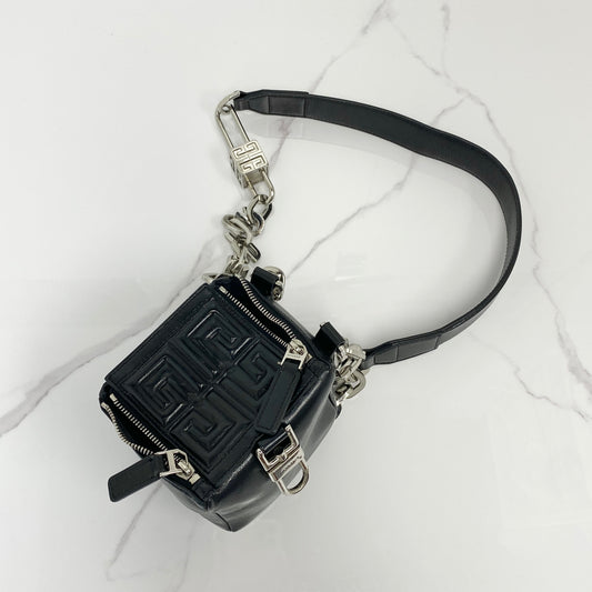 Givenchy Mini Pandora Cube Leather Pouch Crossbody Bag