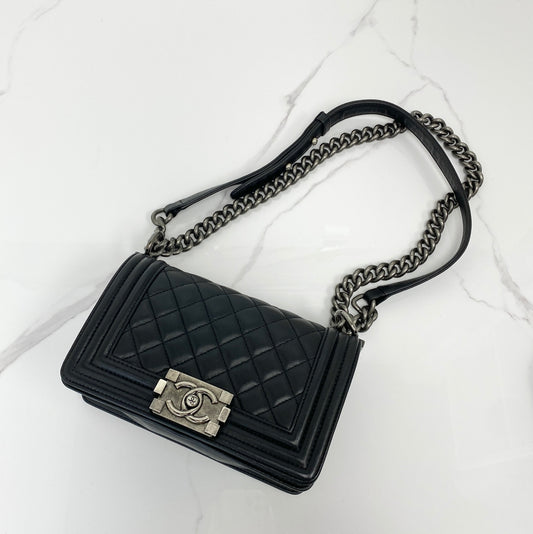 Chanel Small Leboy Handbag - Black