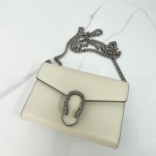 Gucci Dionysus Mini Leather Chain Wallet - Lafayette Consignment