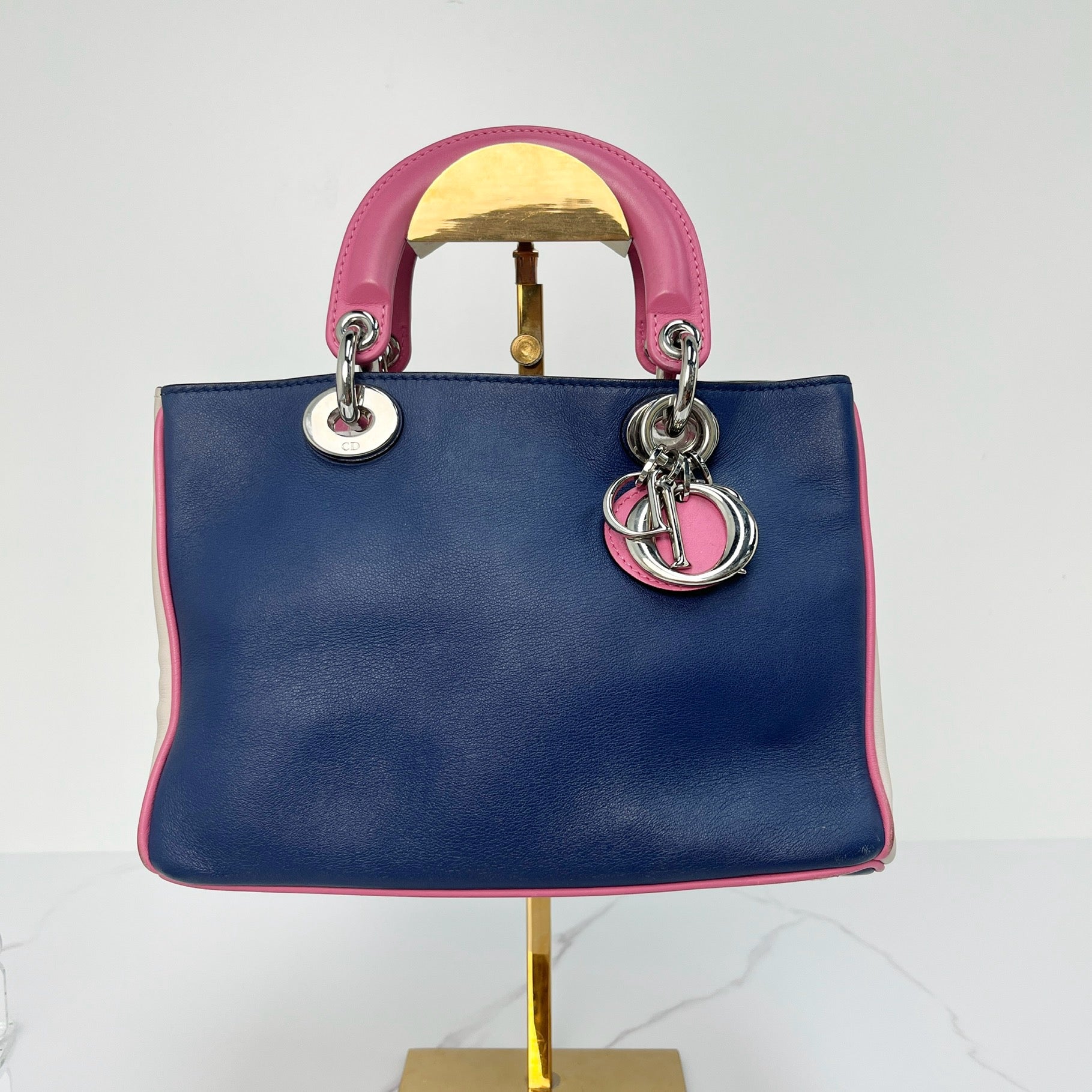 Christian Dior Tricolor Mini Diorissimo Bag - Lafayette Consignment