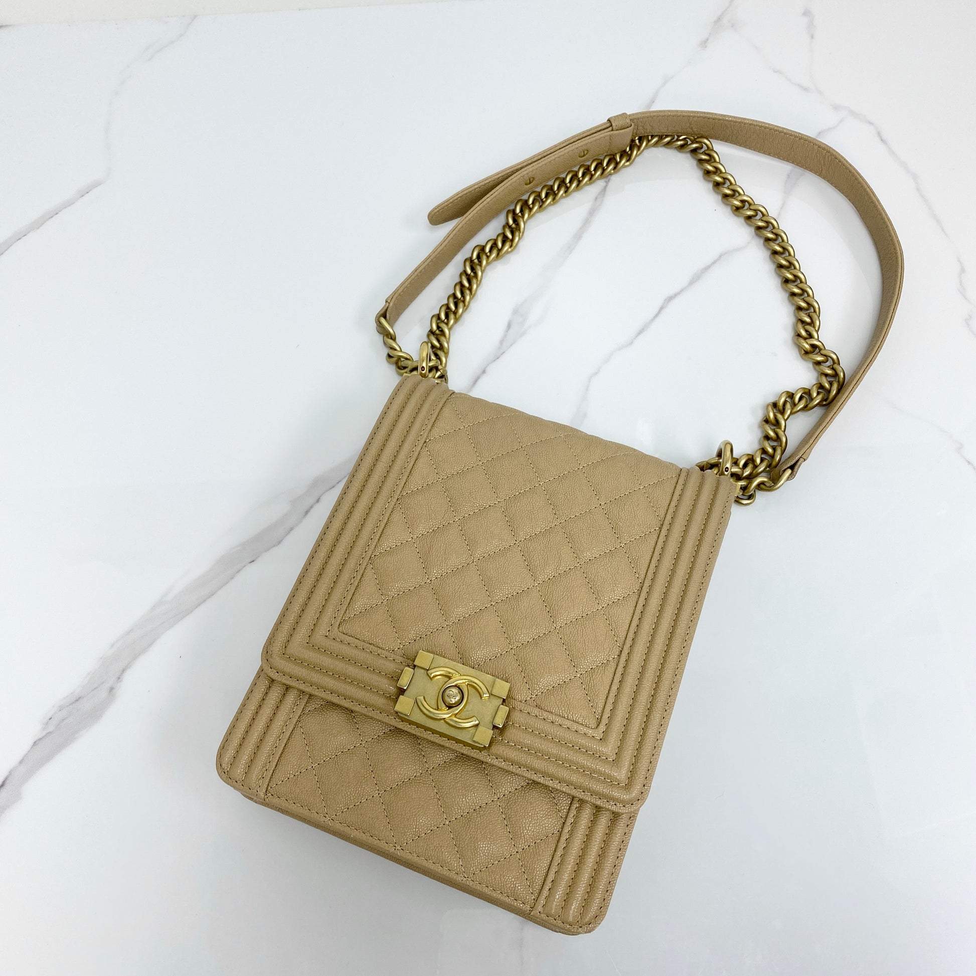 Chanel North South Boy Flap Bag - Lafayette Consignment