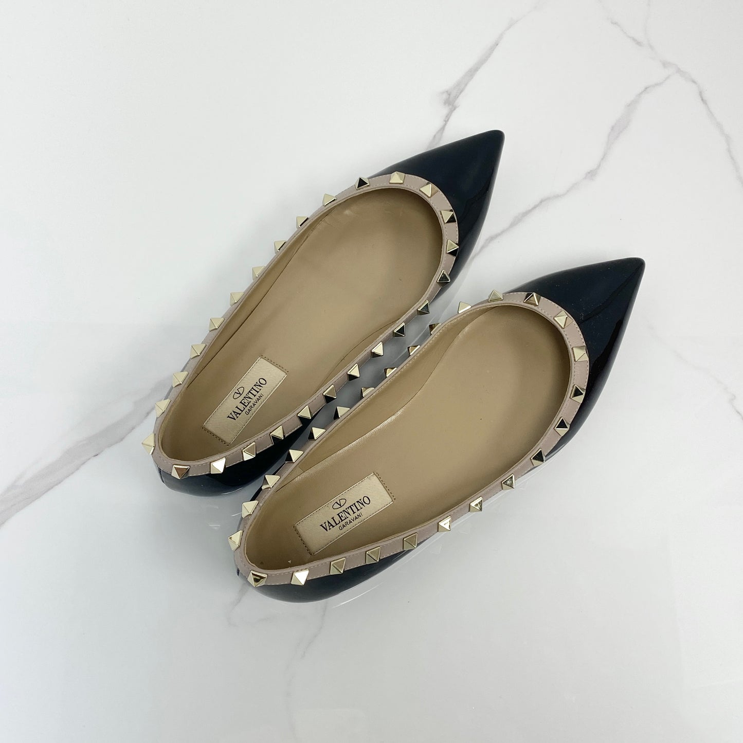 Valentino Rockstud Ballet Flats