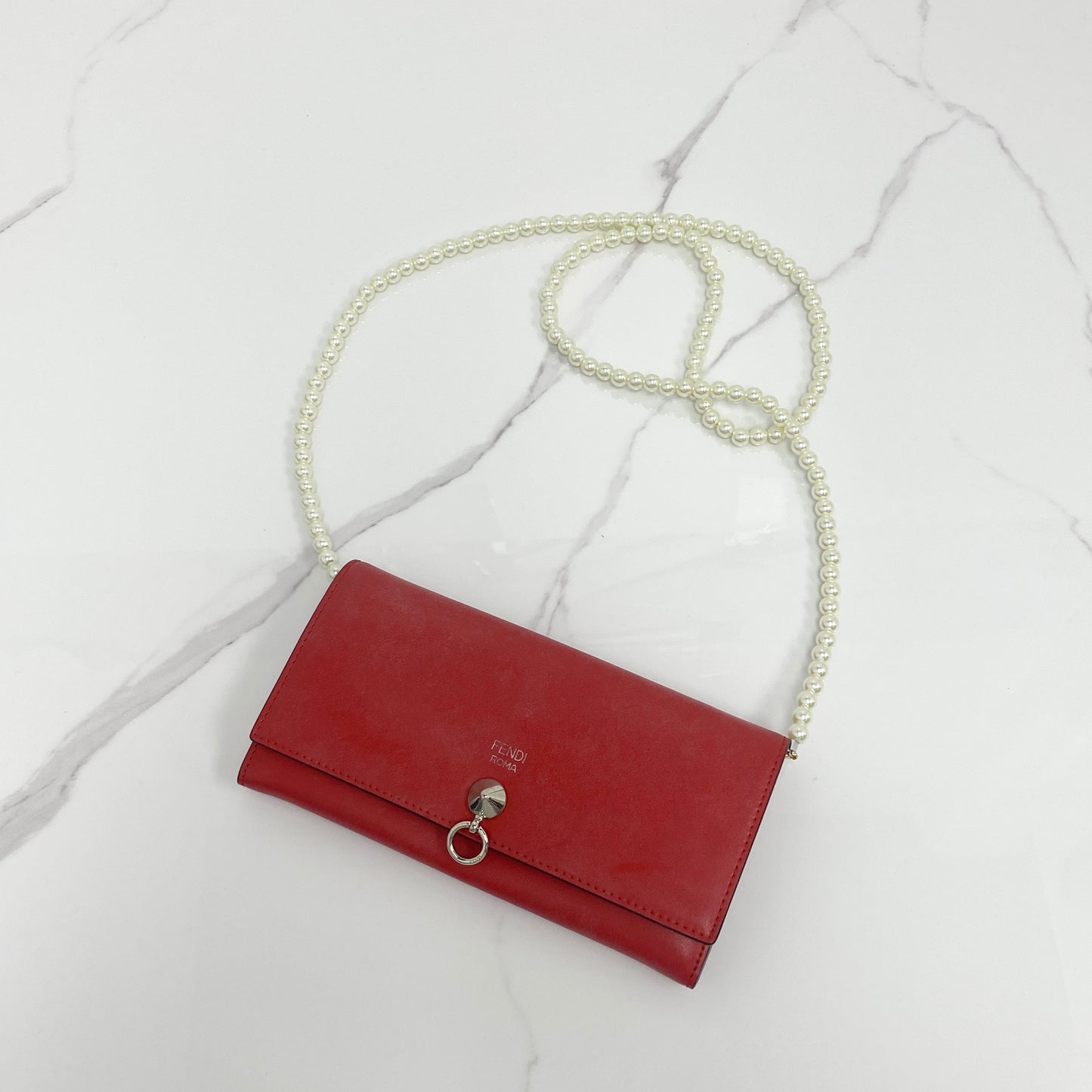 Fendi Red Wallet on Chain