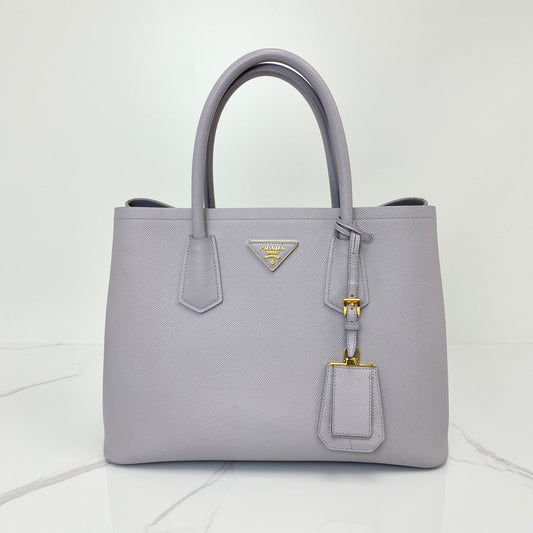 Prada Medium Saffiano Leather Double Prada Bag