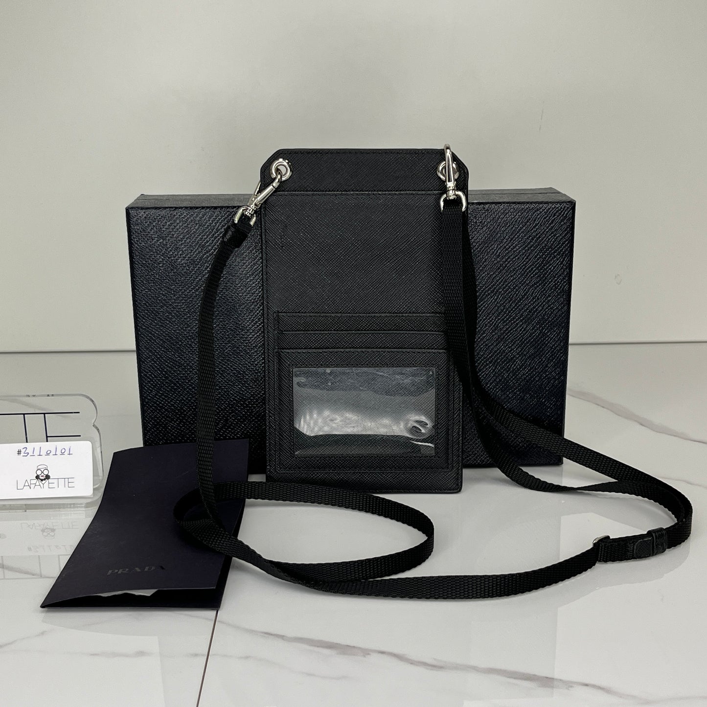 Prada Saffiano Leather Phone Case Crossbody Bag - Lafayette Consignment