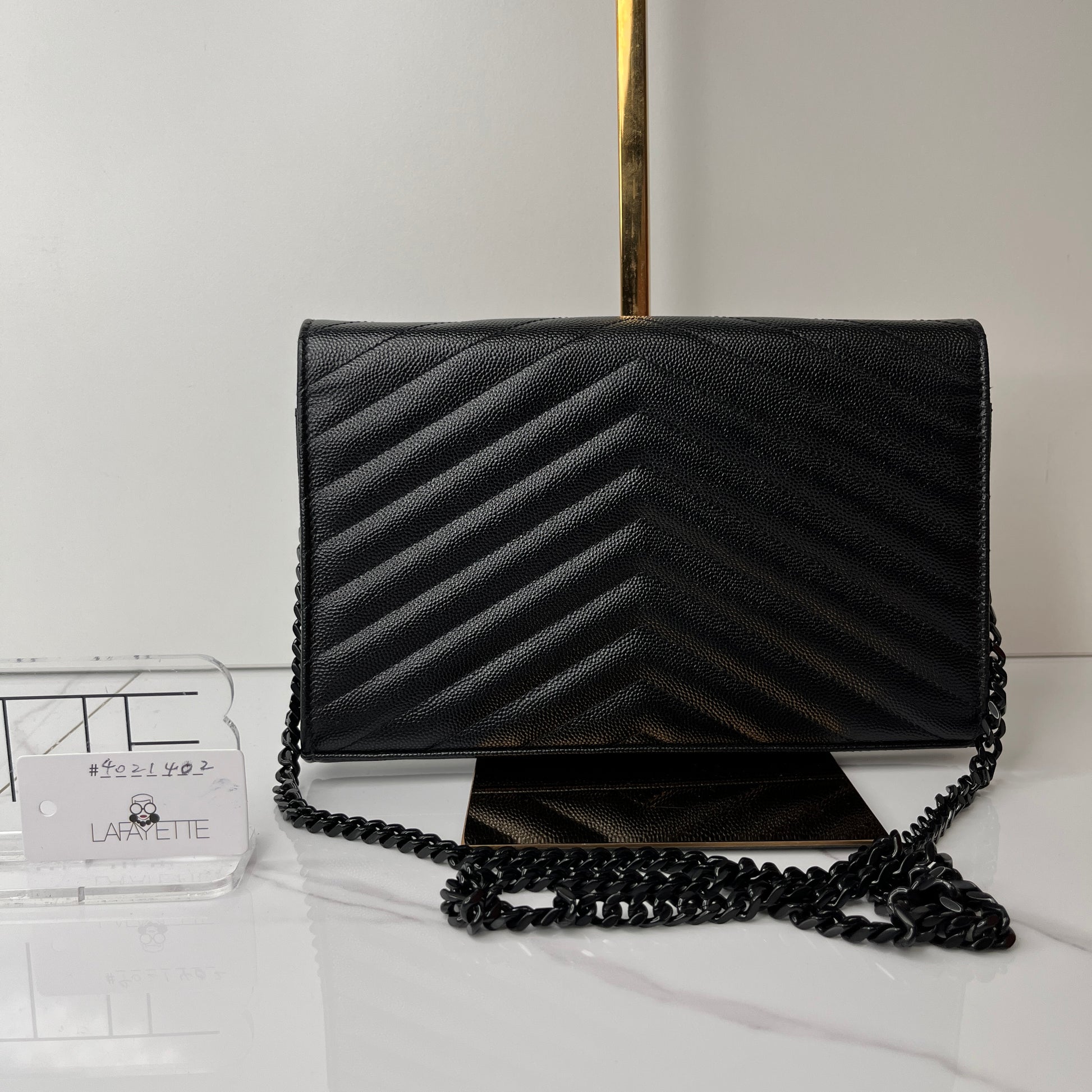 Saint Laurent Classic Cassandre Chain Wallet - Lafayette Consignment