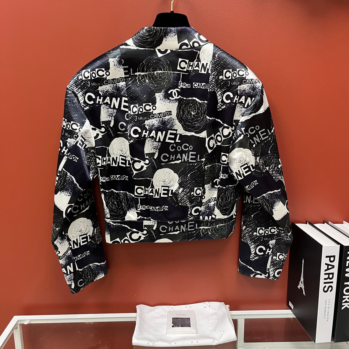 Chanel Graphic- Print Bomber Jacket - Lafayette Consignment