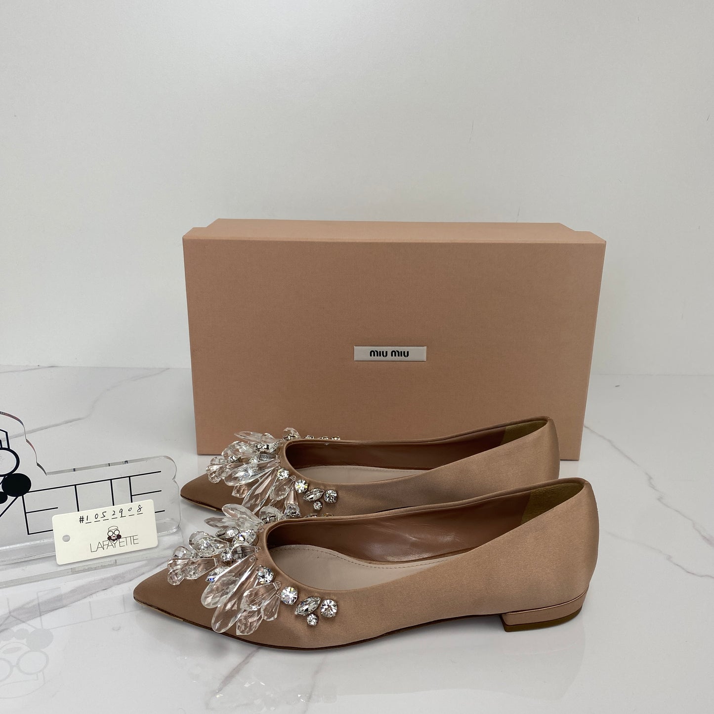 MiuMiu Satin Flats - Lafayette Consignment