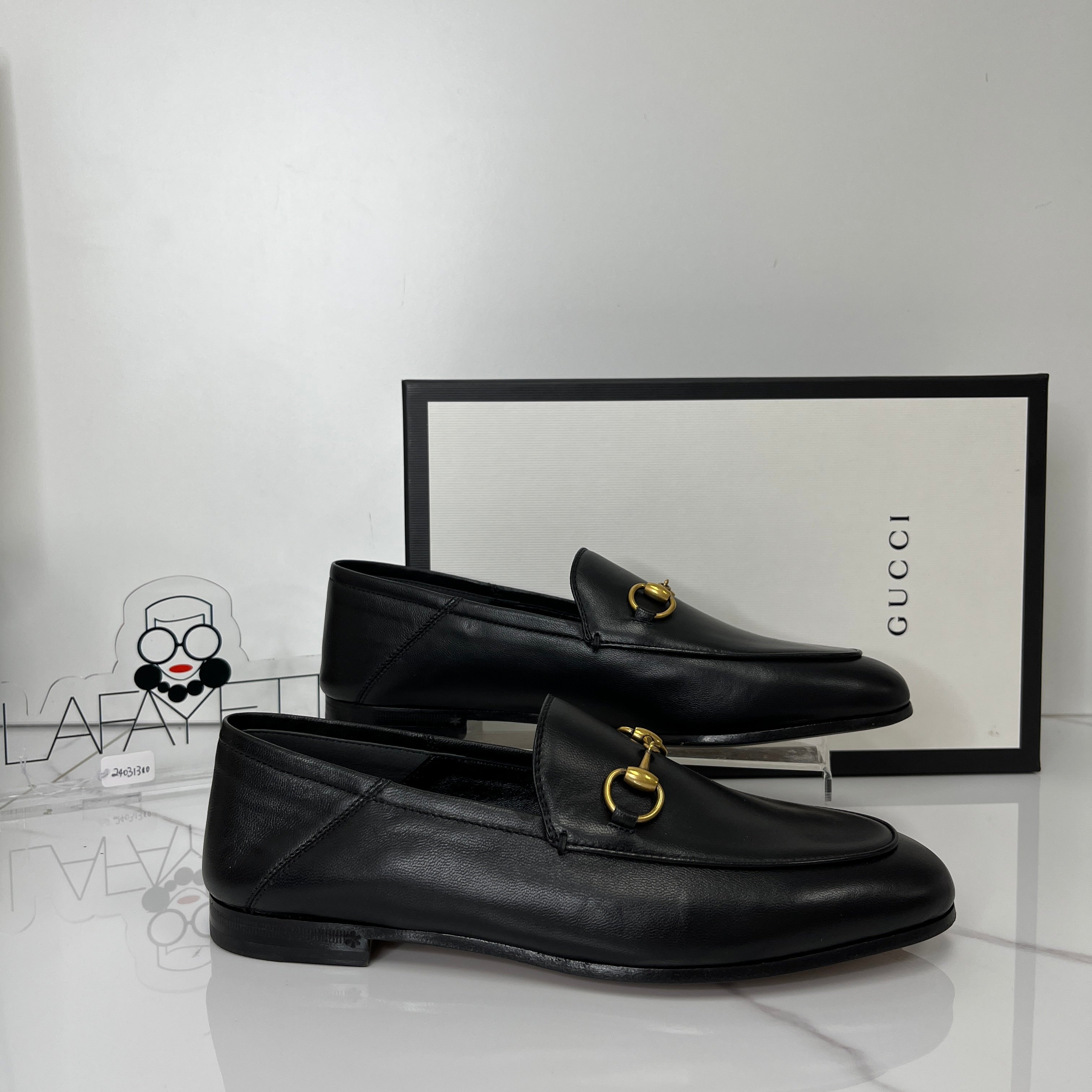 Gucci brixton collapsible leather loafers online