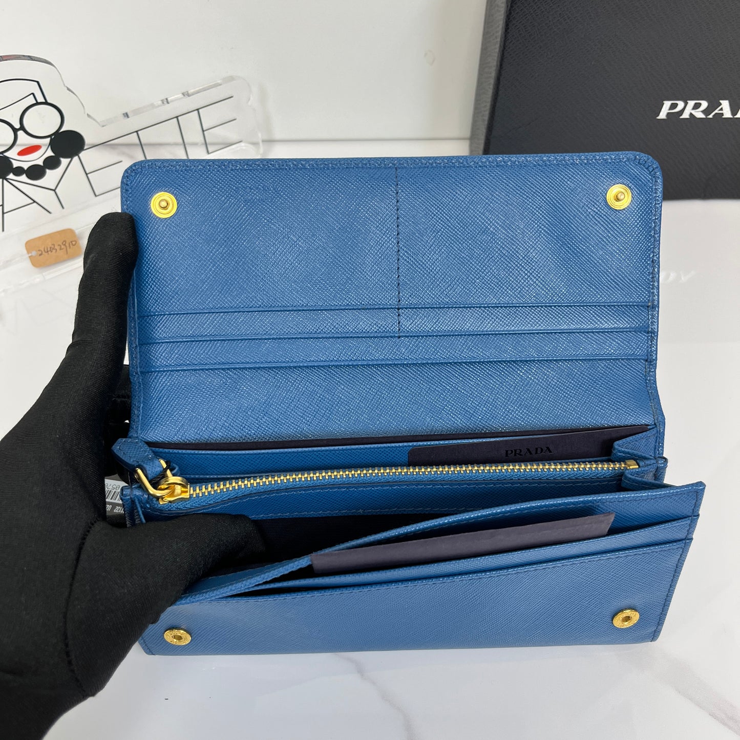 Prada Large Saffiano Leather Wallet