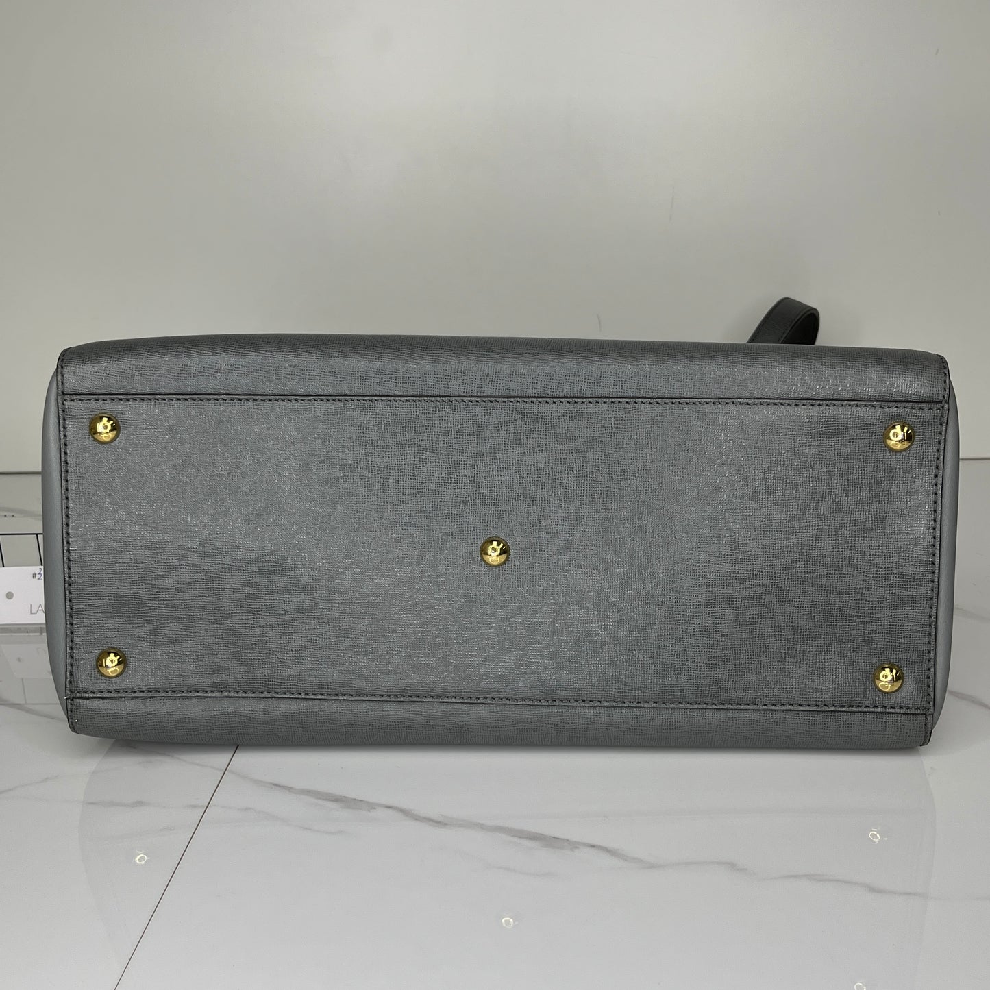 Fendi Medium 2jour Leather Bag - Grey