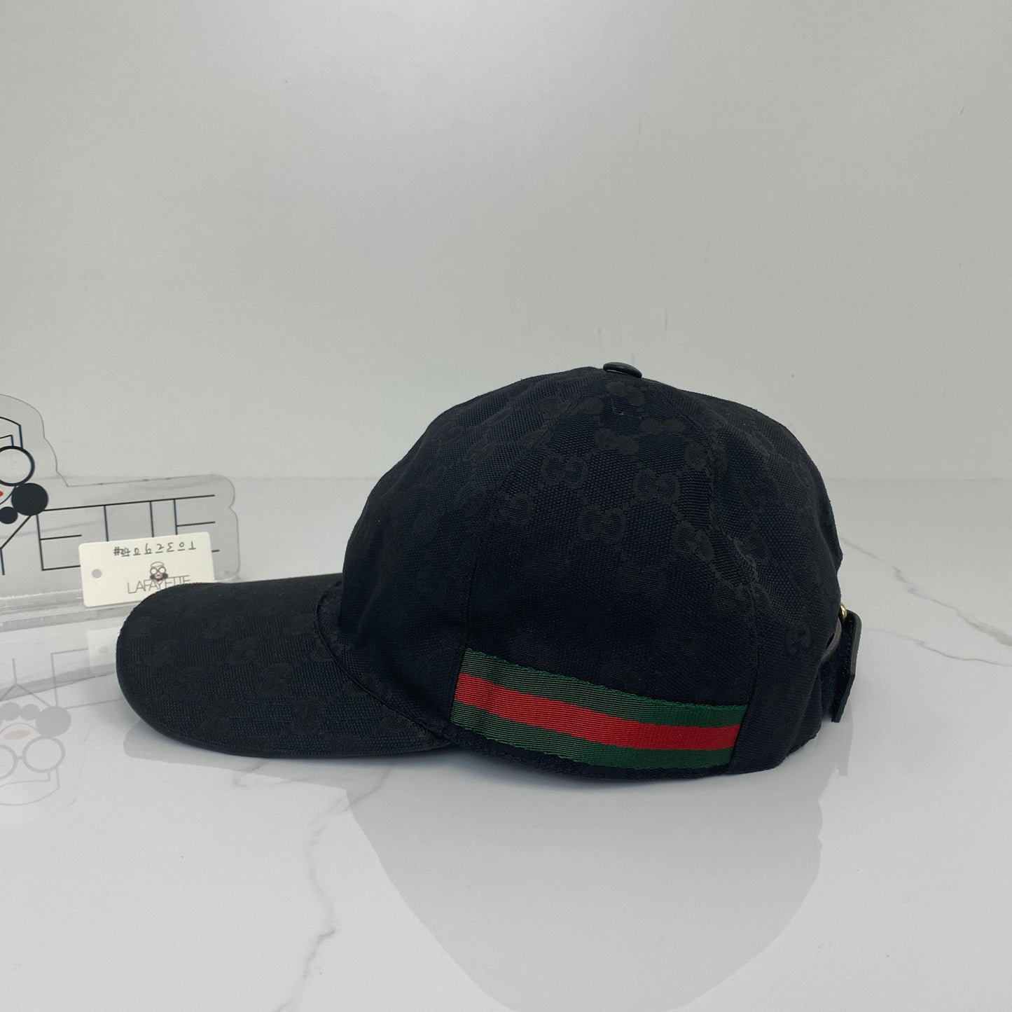 Gucci Original GG Canvas Baseball Hat with Web - Lafayette Consignment