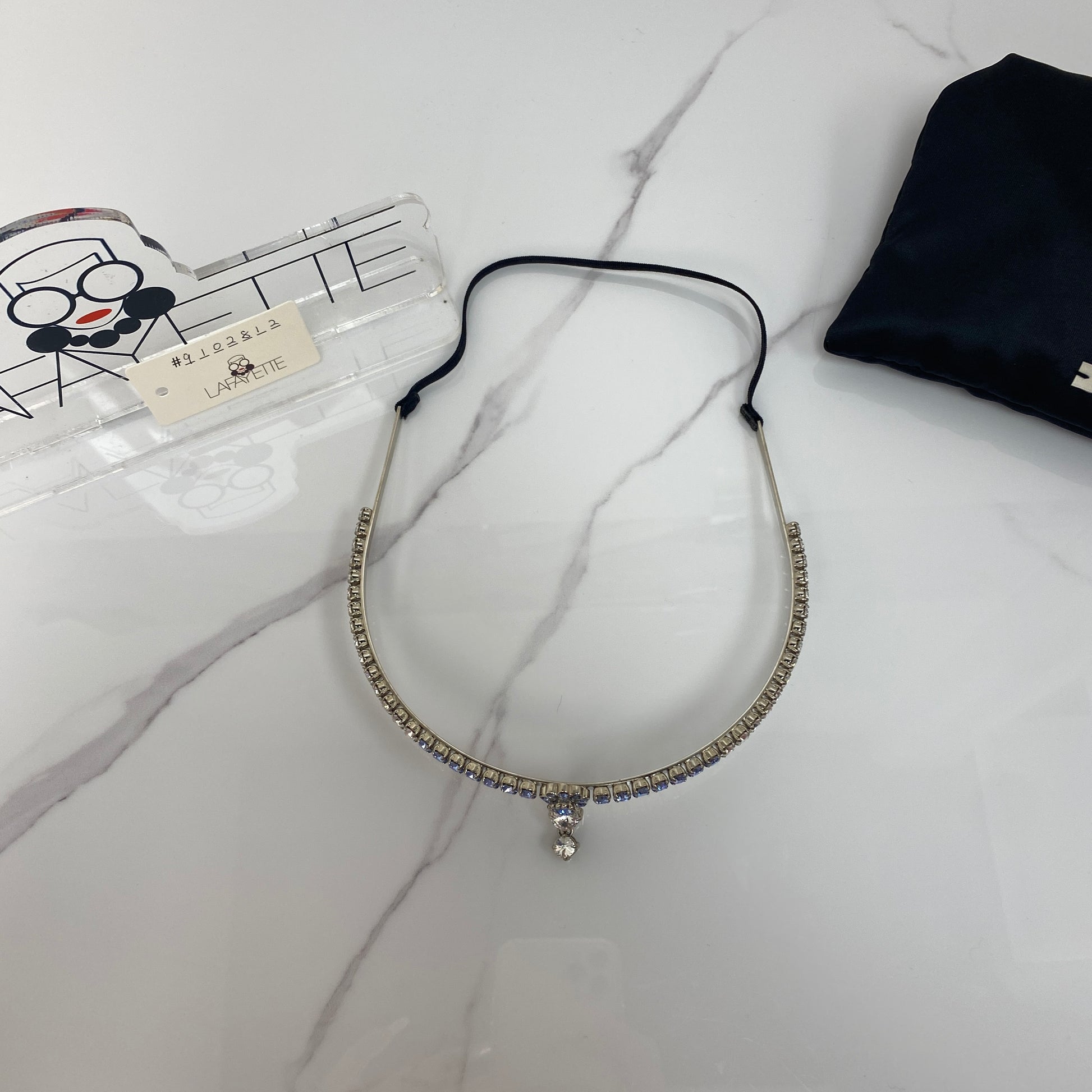 MIUMIU Blue Genuine Pearl Necklace - Lafayette Consignment