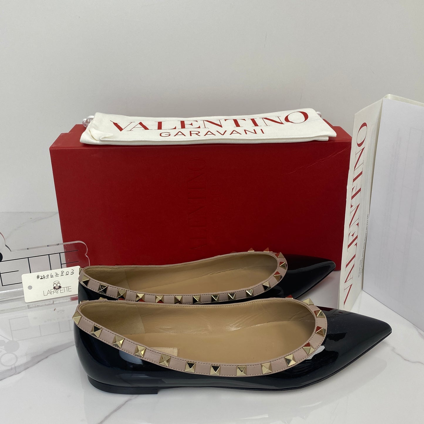 Valentino Rockstud Ballet Flats