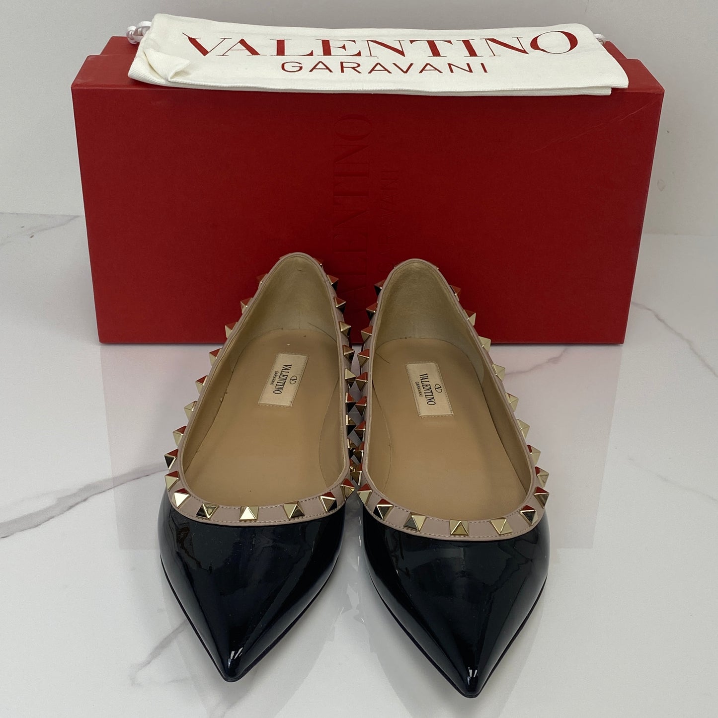 Valentino Rockstud Ballet Flats