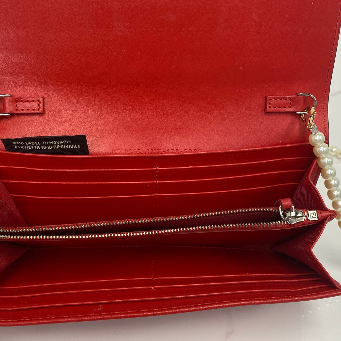 Fendi Red Wallet on Chain