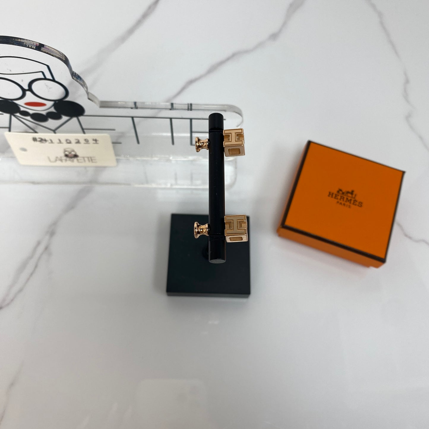 Hermès H Cube Earrings