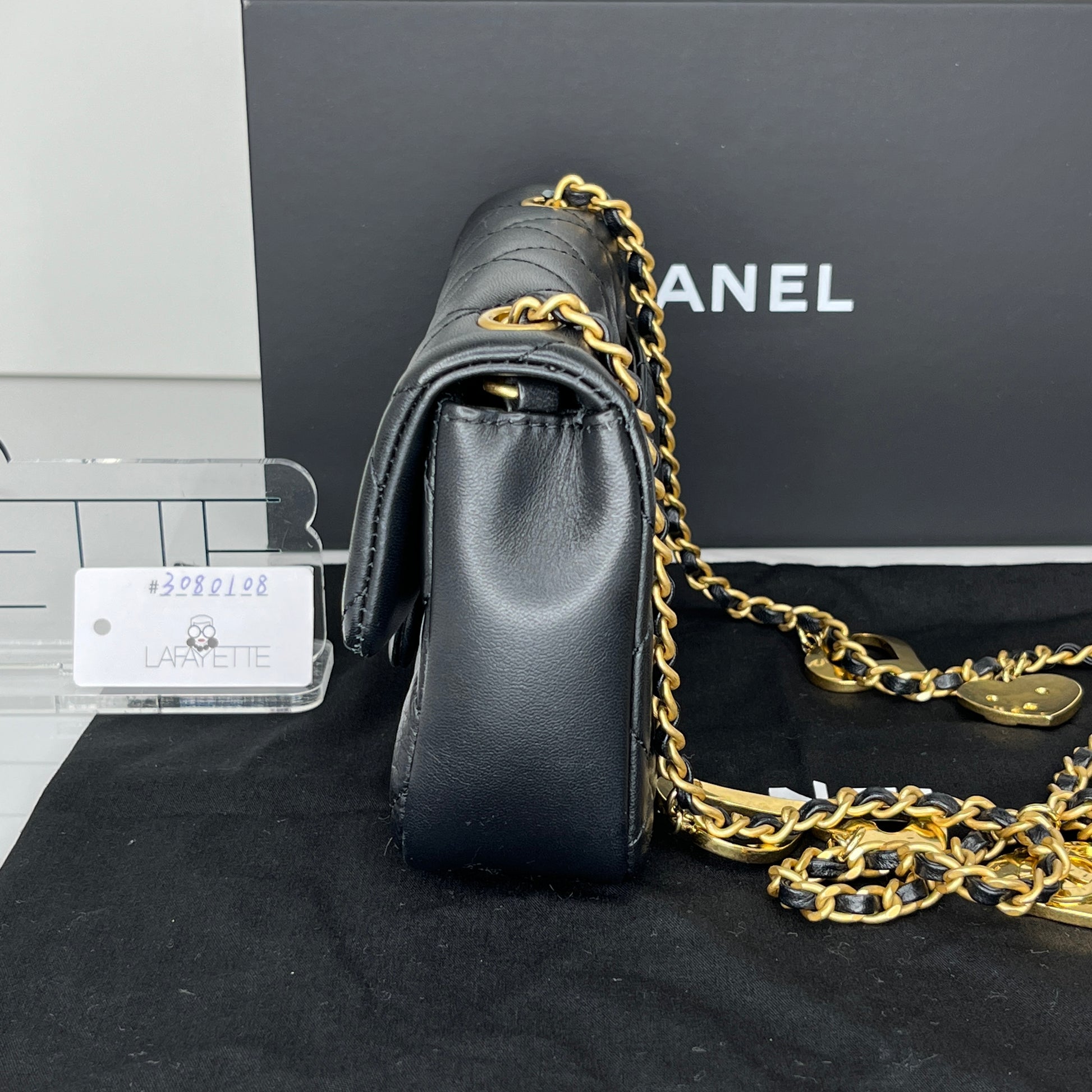 Chanel Mini Flap Bag with Heart Chain - Lafayette Consignment