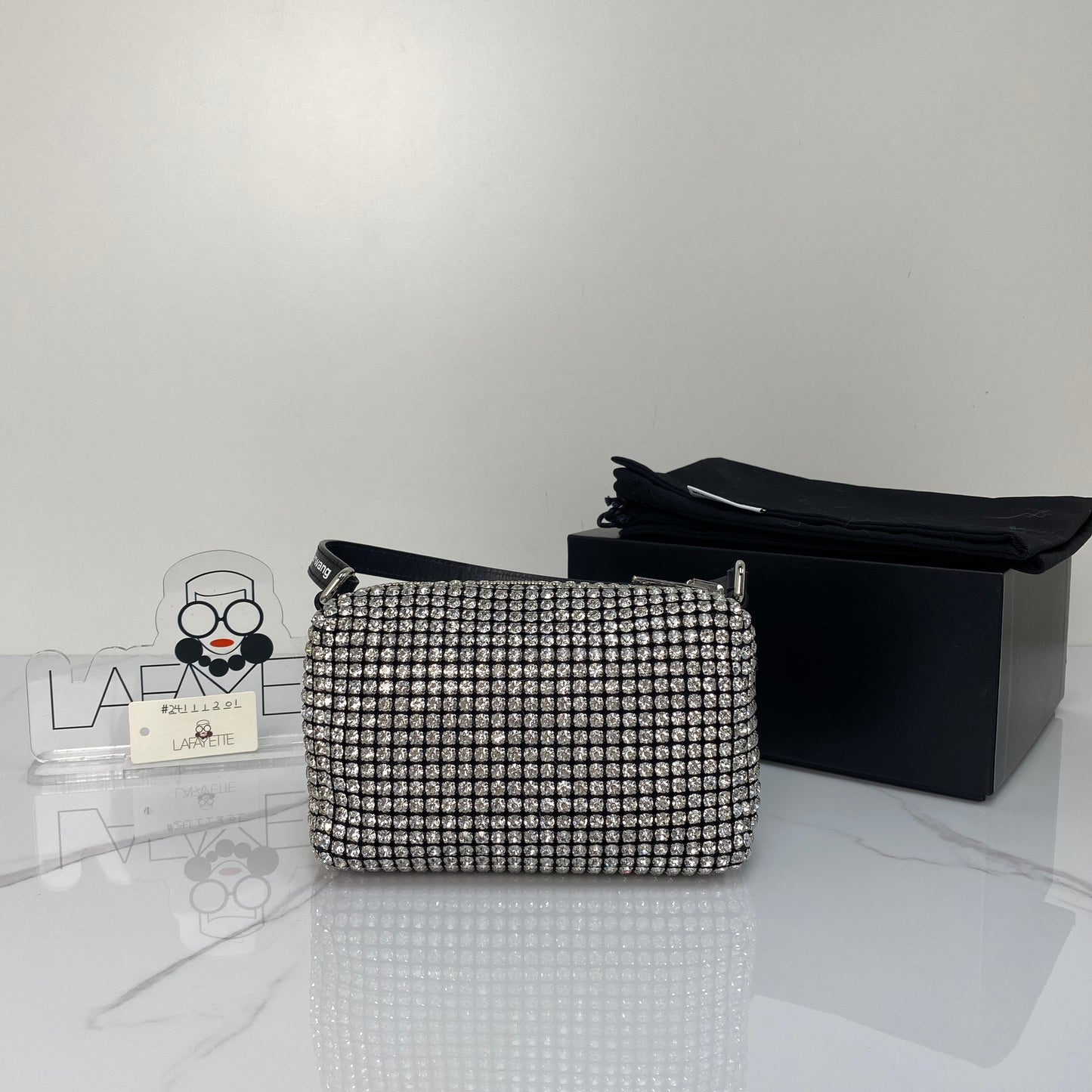 Alexander Wang Heiress Pouch In Crystal Mesh