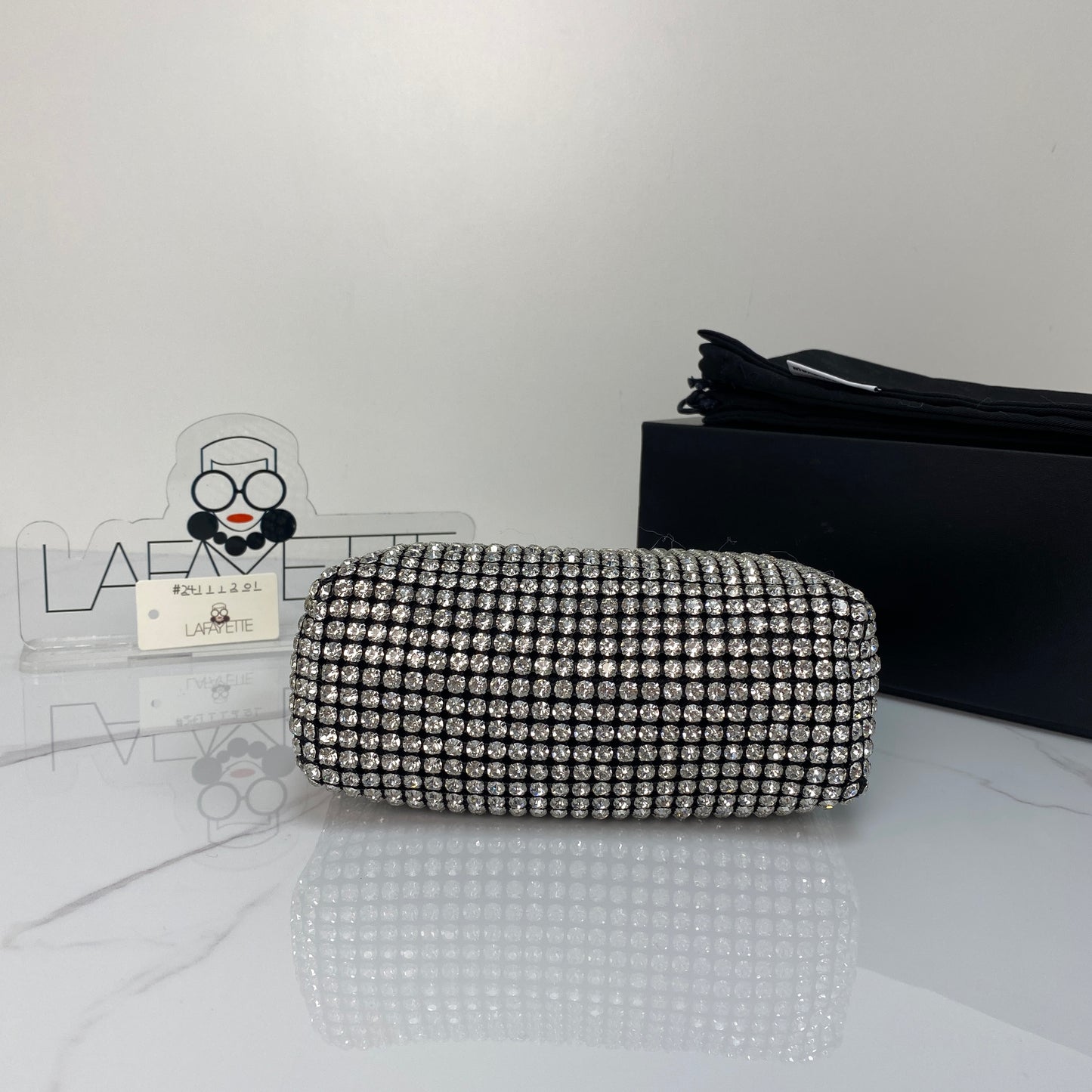 Alexander Wang Heiress Pouch In Crystal Mesh