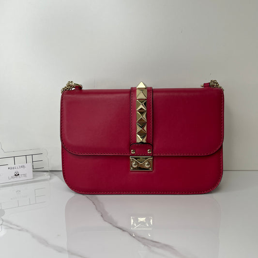 Valentino Medium Rockstud Glam Shoulder Bag - Lafayette Consignment