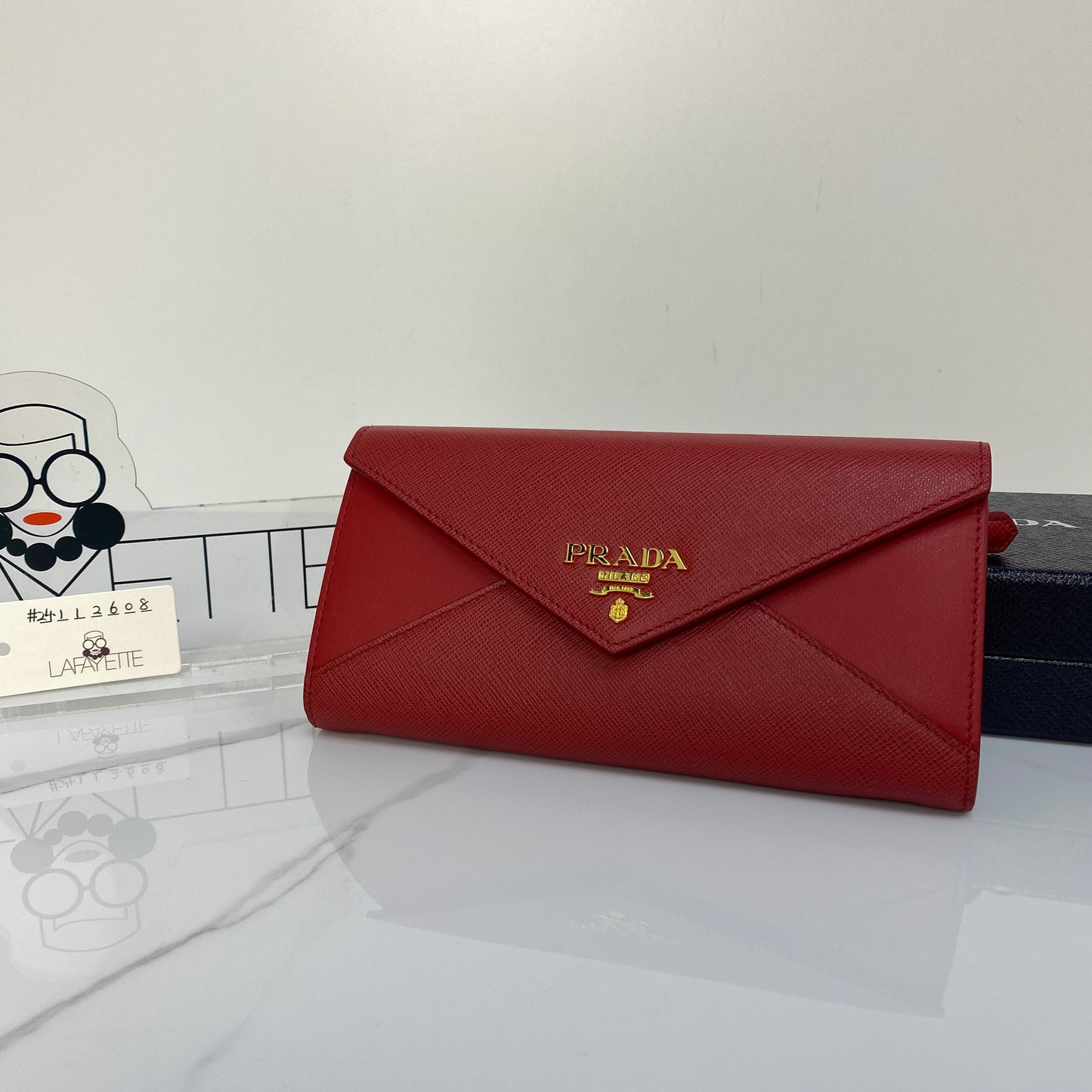 Prada Saffiano Envelope Wallet