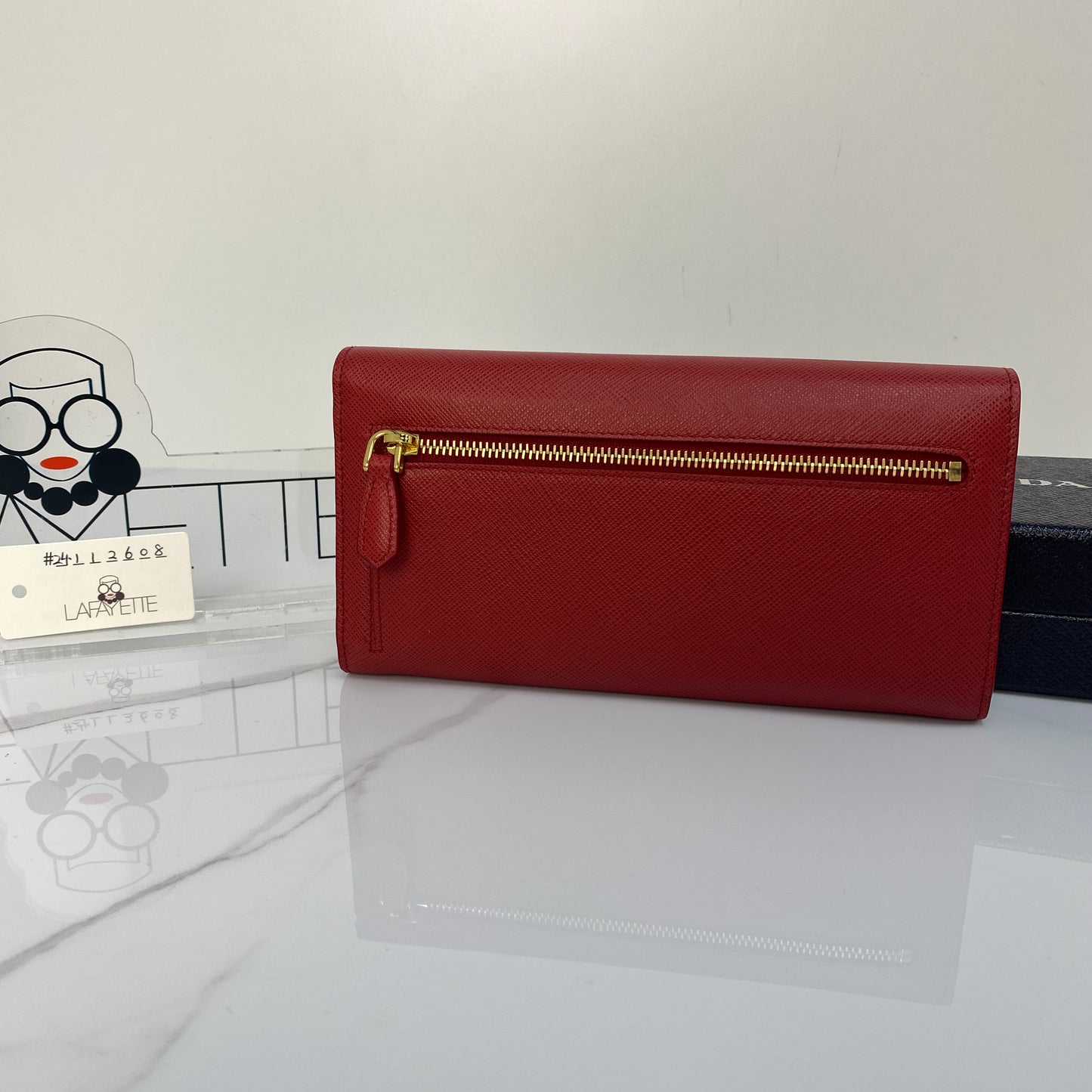 Prada Saffiano Envelope Wallet