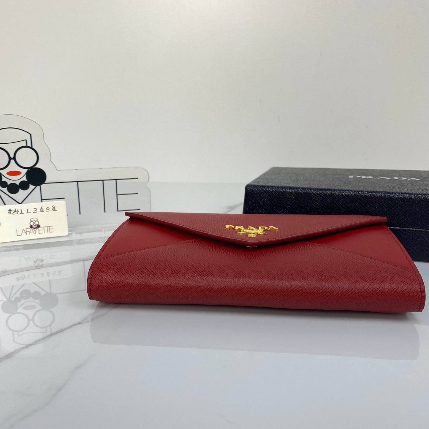 Prada Saffiano Envelope Wallet