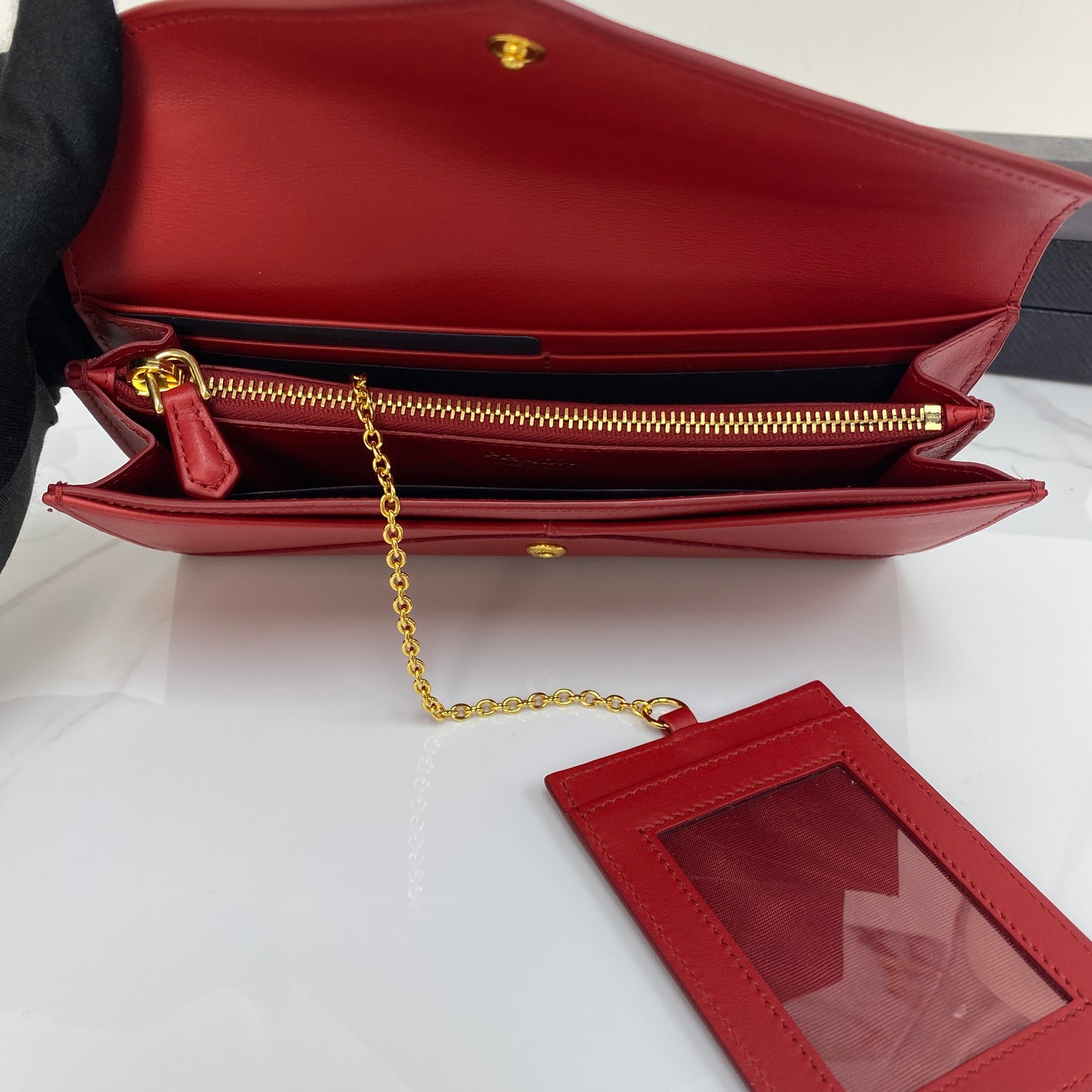 Prada Saffiano Envelope Wallet