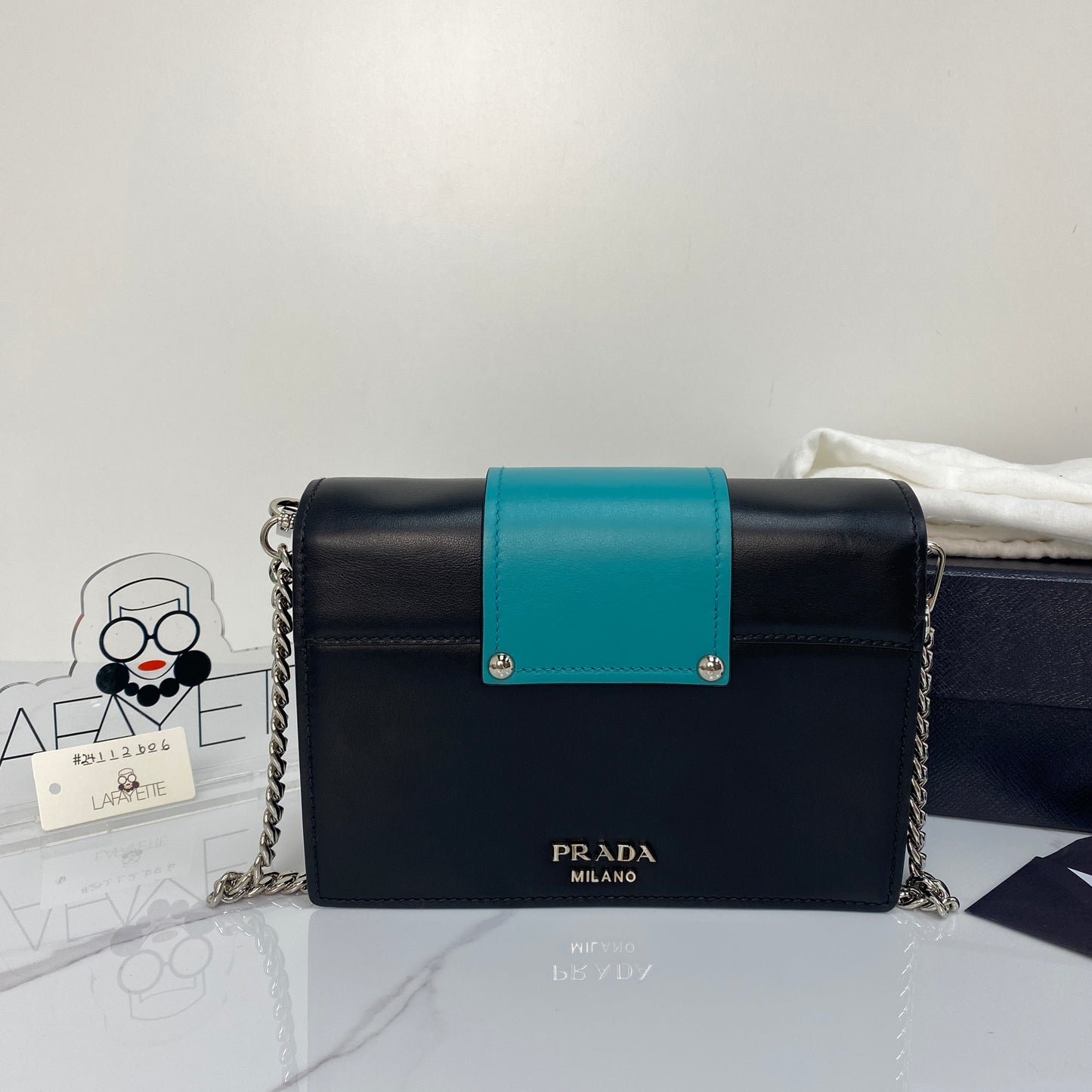 Prada City Ribbon Crystal Embellished Bag