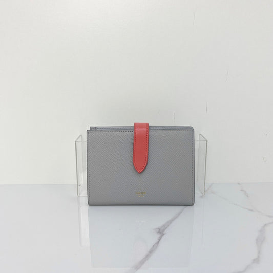 Celine Medium Strap Wallet - Grey