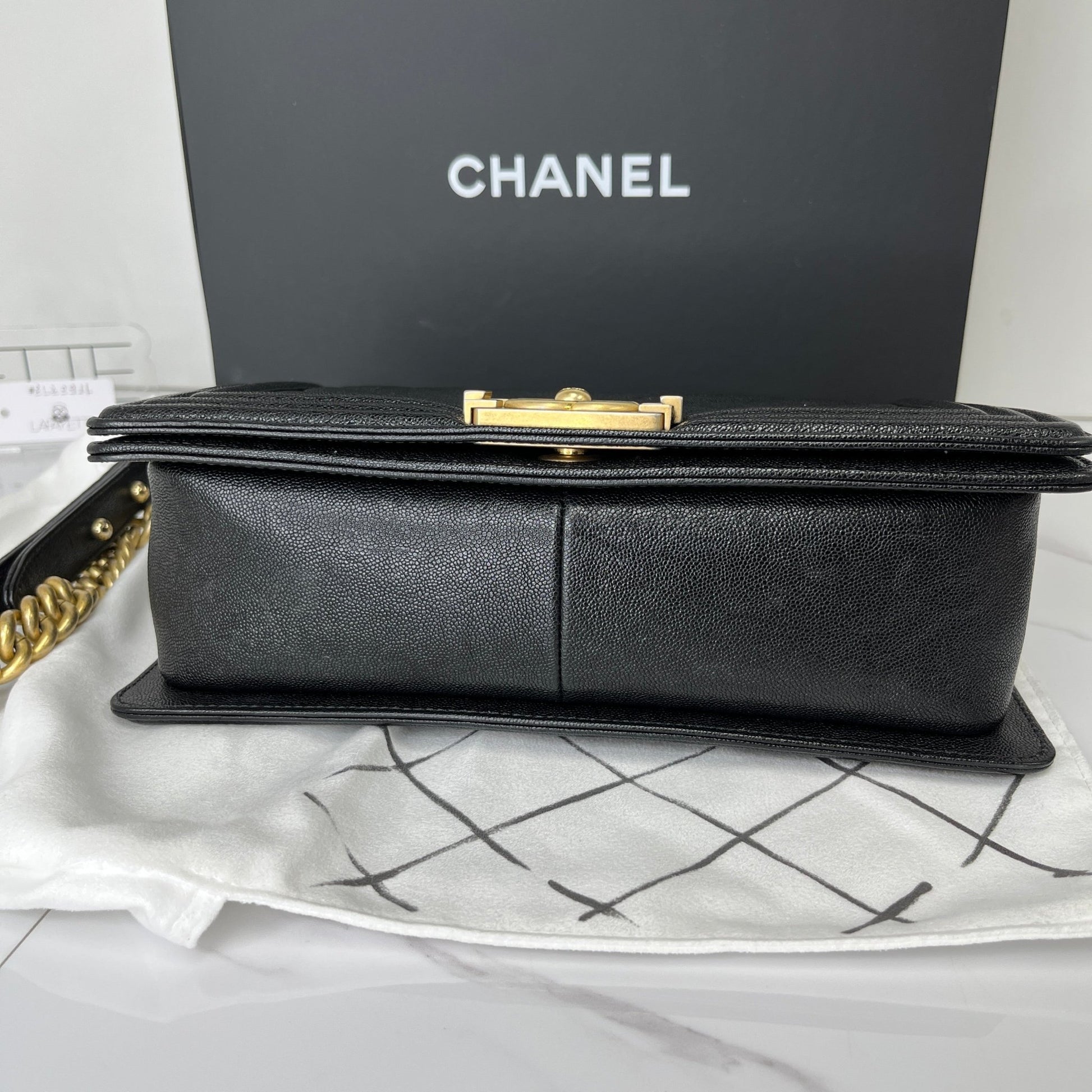 Chanel Chevron Boy Handbag