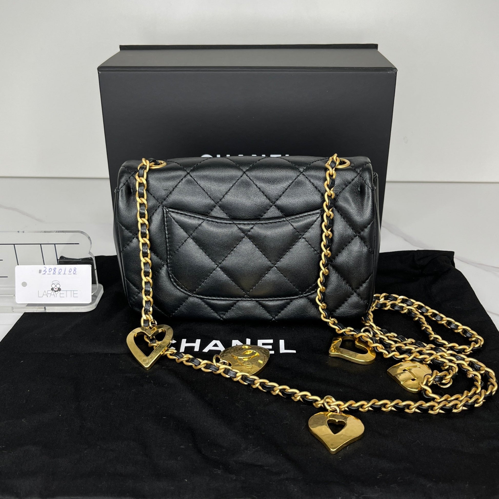 Chanel Mini Flap Bag with Heart Chain