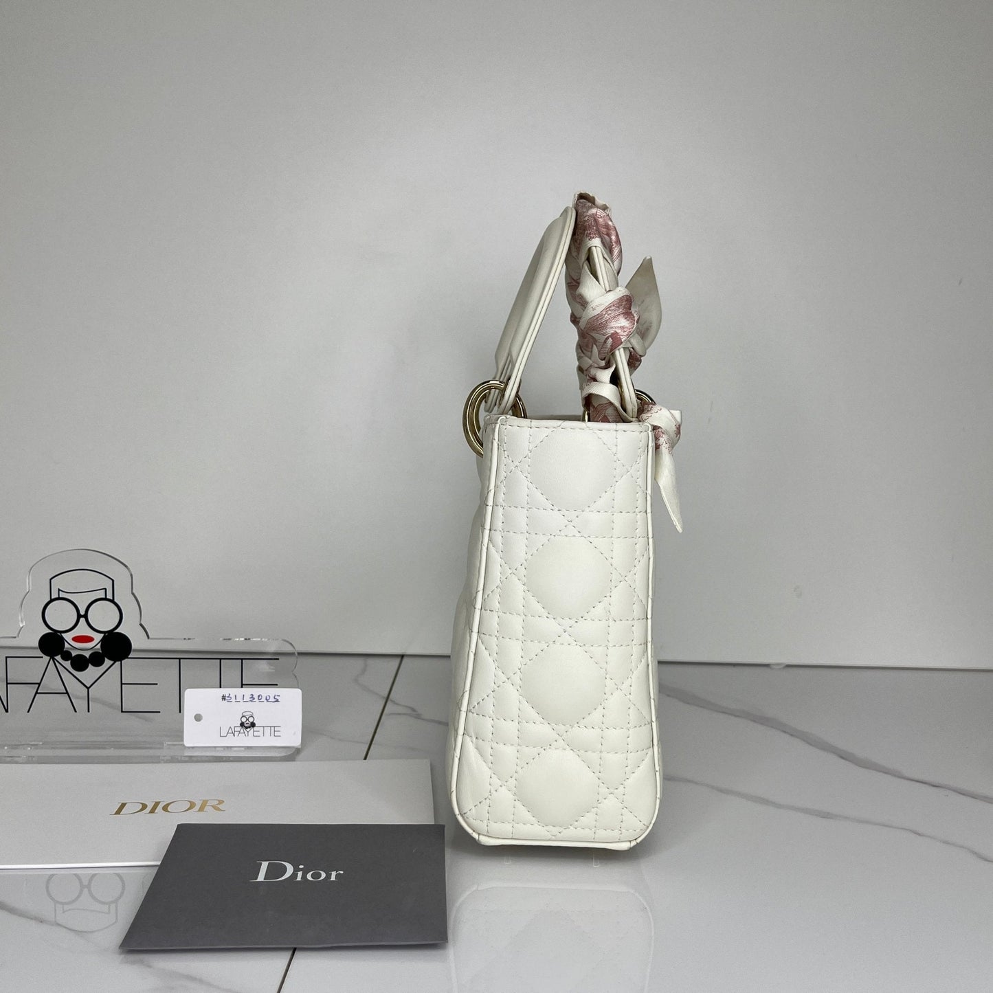 Christian Dior Lady Dior Small - White