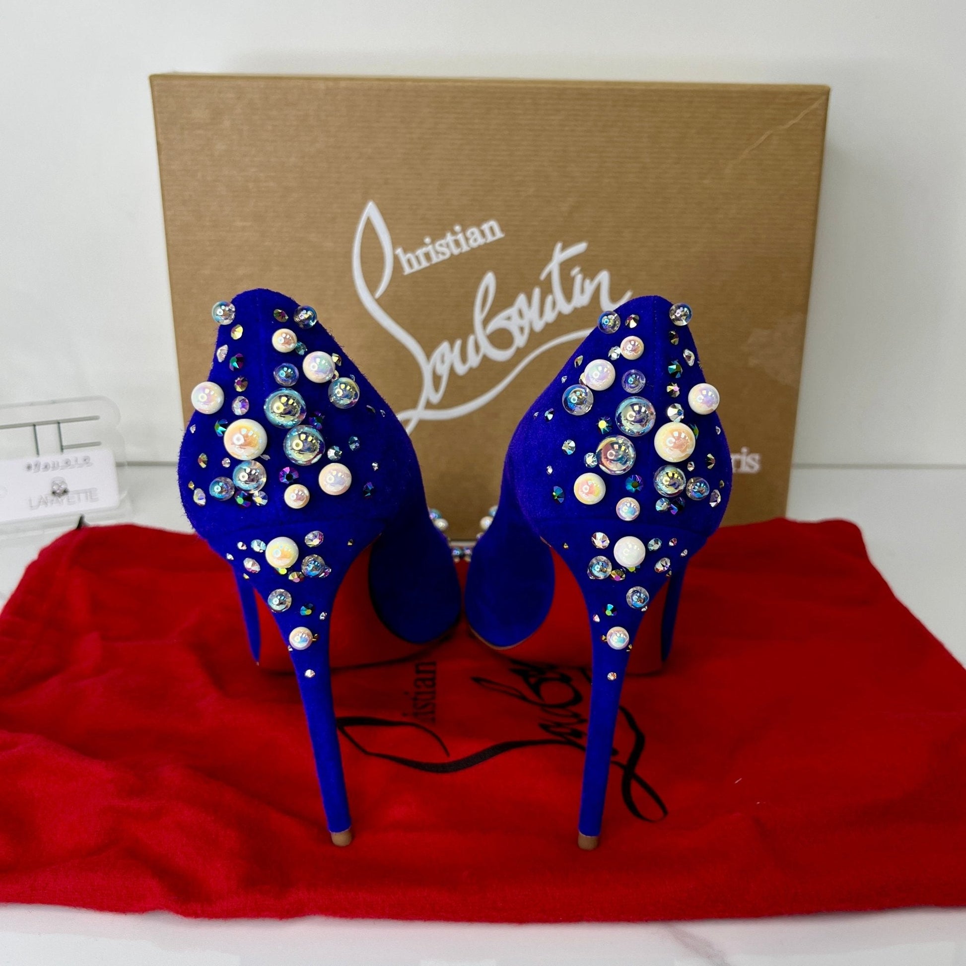 Christian Louboutin Veau Velours Candidate 100 Pumps Purple Pop