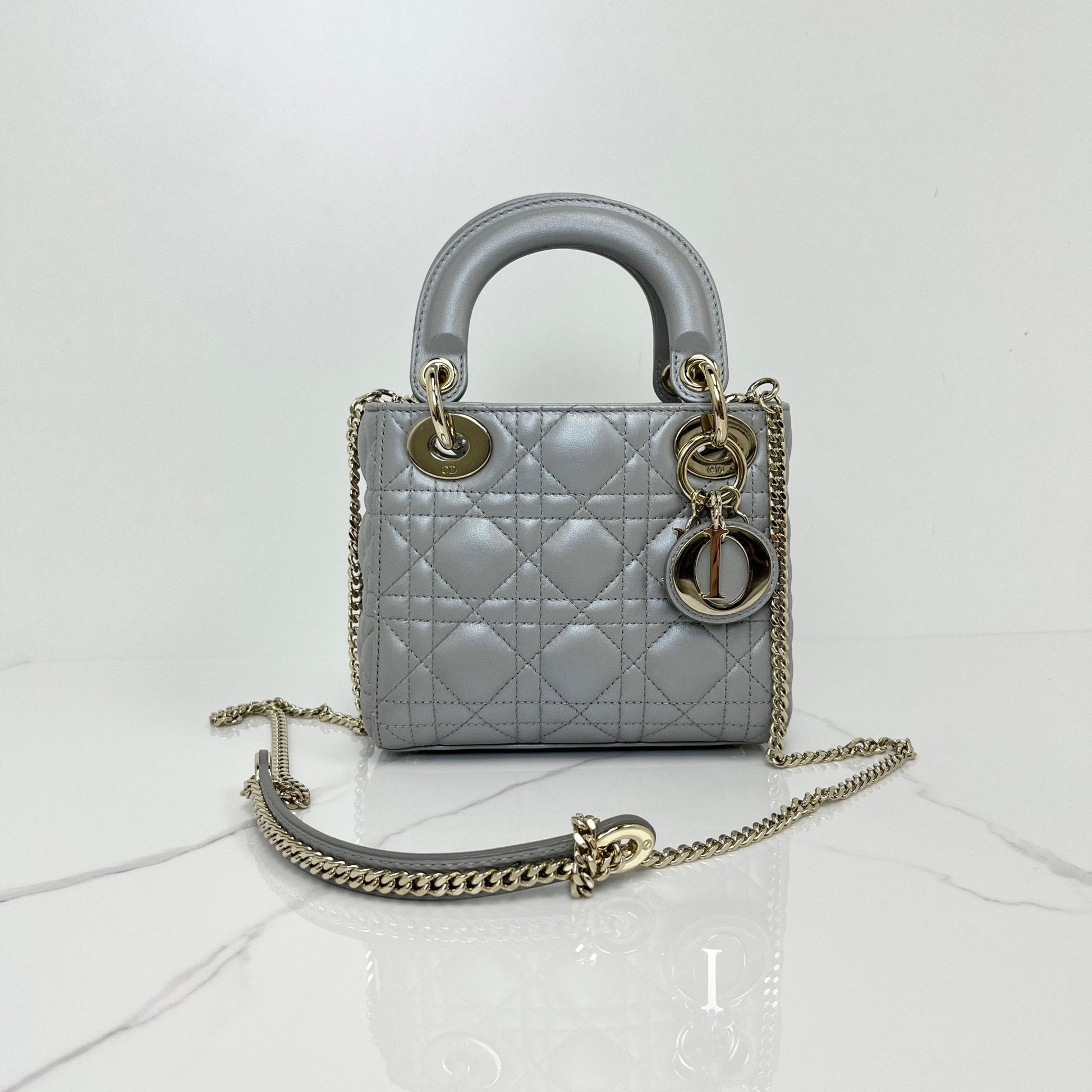 Dior Mini Lady Dior - Grey