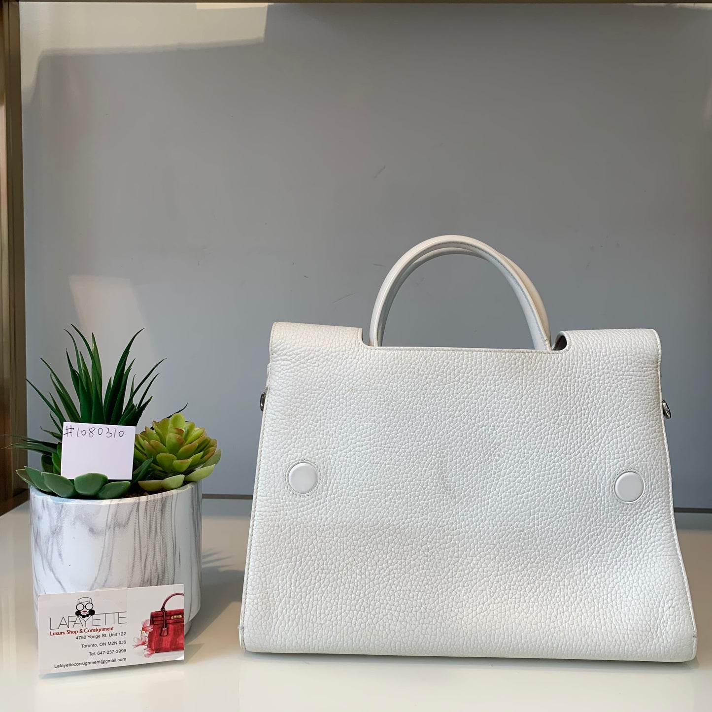 Dior Medium diorever bag-white #1080310 - Lafayette Consignment