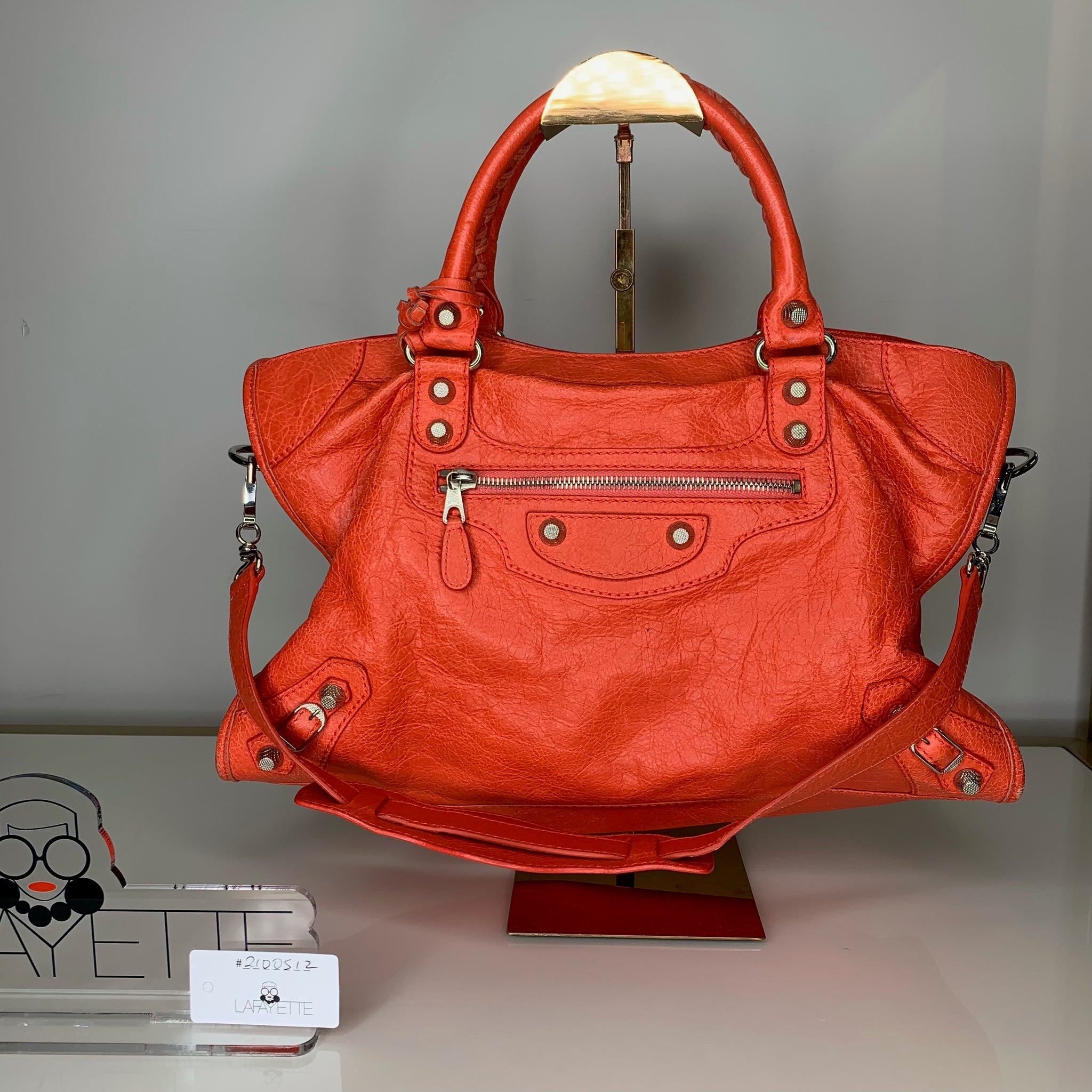 Balenciaga 'Hourglass' Shoulder Bag Women'S Orange for Women