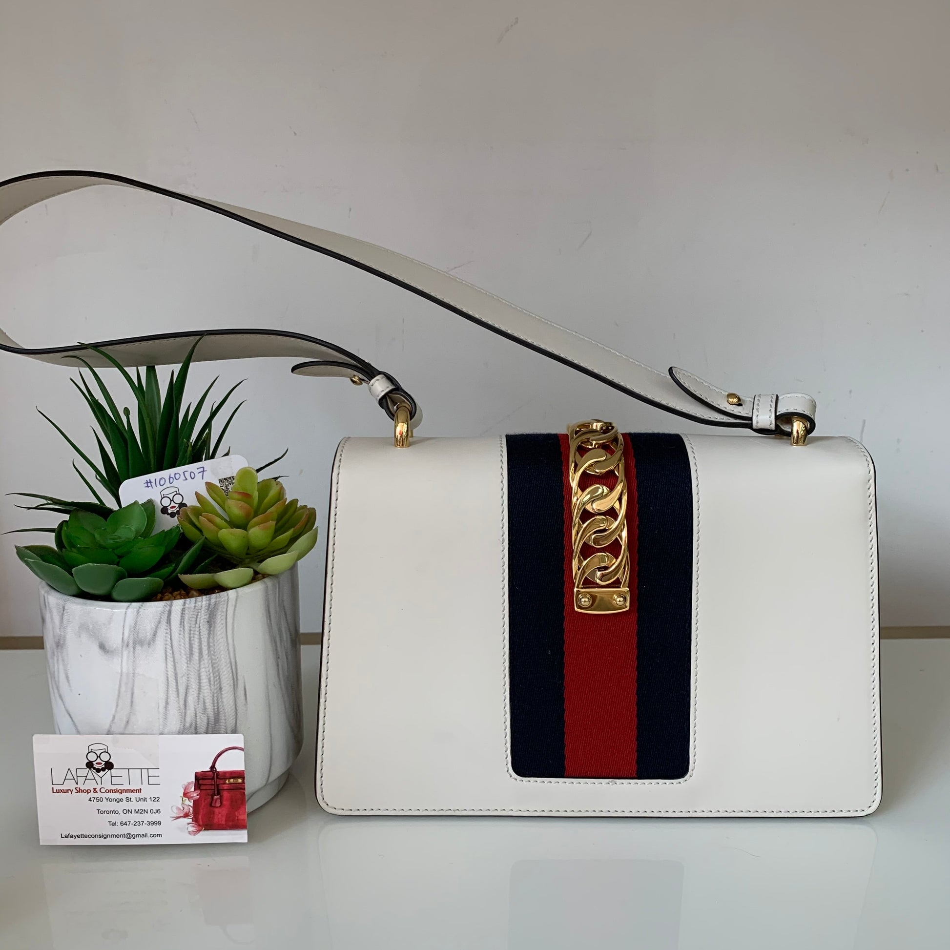 Gucci Sylvie-White #1060507 - Lafayette Consignment