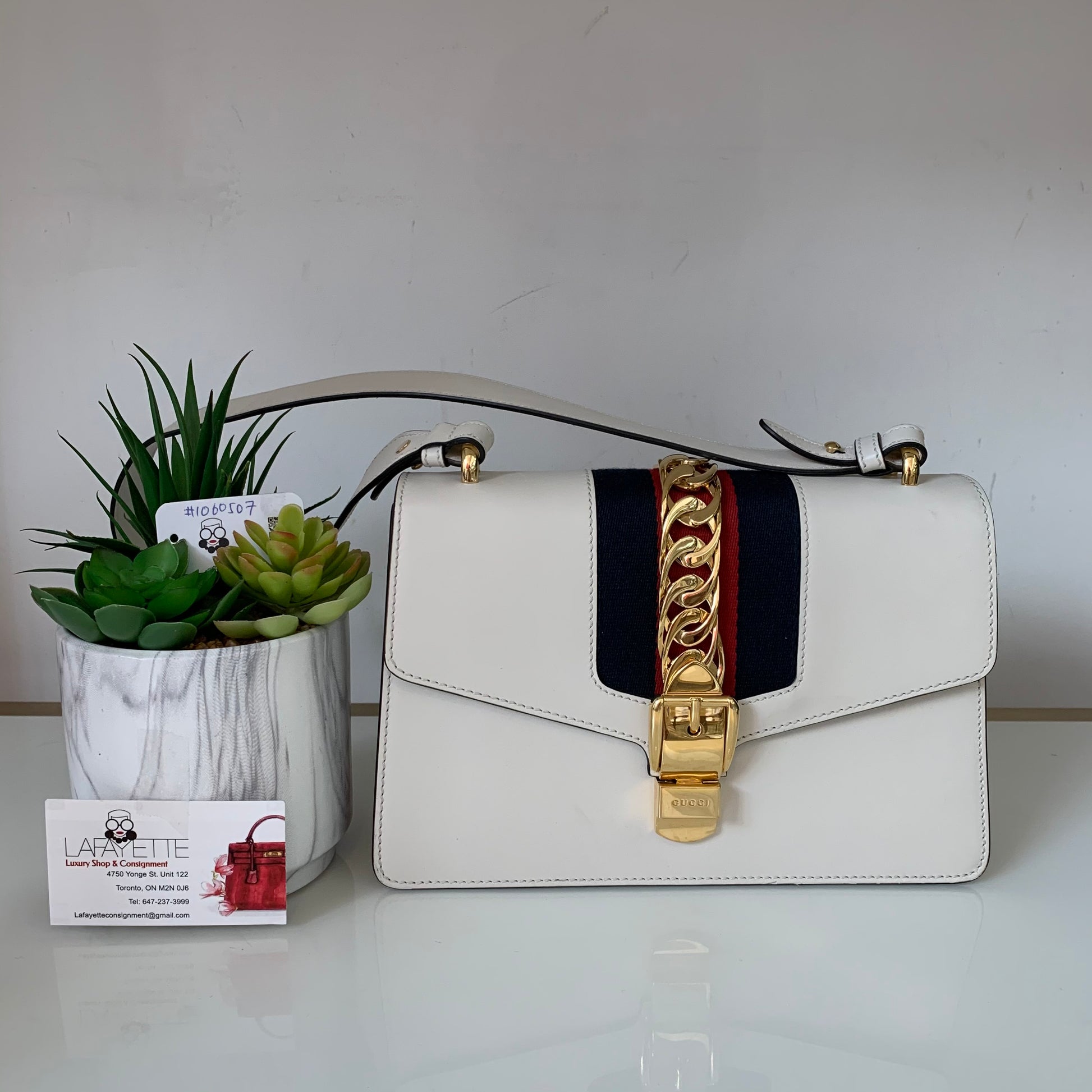 Gucci Sylvie-White #1060507 - Lafayette Consignment